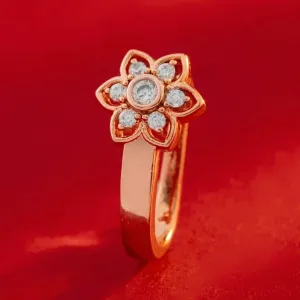 VishalCubic Zirconia Gold-plated Plated Brass Nose Ring