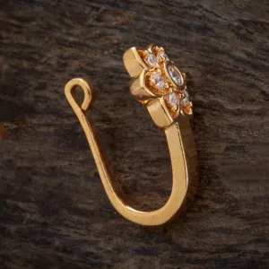 VishalCubic Zirconia Gold-plated Plated Brass Nose Ring