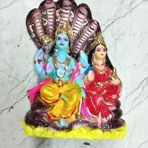 Clay Laxmi Narayan Idols Traditional Han...