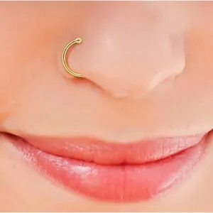 GIRLS Nose RING BOLL DOUBLE Diamond Nose...