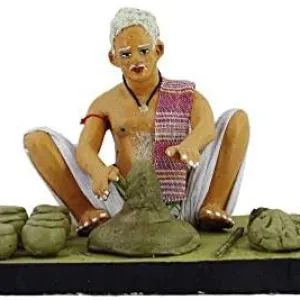 Clay Pot Maker Handicraft Traditional Decor Item