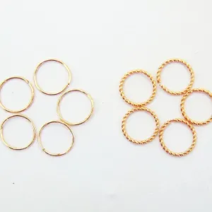 GIRLS Nose RING 7 STONE DOUBLE Diamond Nose pin For Women and Girl