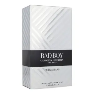 Carolina Herrera Bad Boy Superstars, Eau de Toilette 100ml Men Boy Perfume Spray Branded Scent