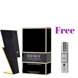 Carolina Herrera Bad Boy Eau De Toilette for Men – 100ml | Bold & Electrifying Fragrance | Long-Lasting Luxury Perfume | Signature Men’s Scent