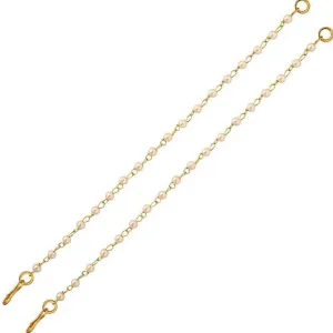 Gold Plated Ear Chain PEARL MOTI Traditi...