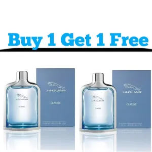 Jaguar Classic Blue Eau de Toilette 100ml for Men - Buy 1 Get 1 Free