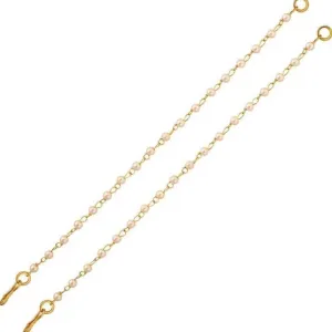 Gold Plated Ear Chain Traditional White...