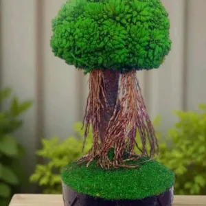 Artificial Bonsai Tree 1 Ft Elegant Handicraft Home Accent