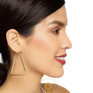 GOLDEN TIKONA Hoop Earrings Big Size Alloy Earring for Girls & Women Pack1 Pair