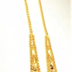 Ear chain (kanoti) FULL GOLDEN MEENA gol...