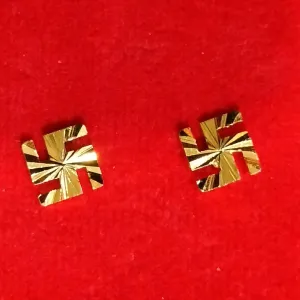 Beautiful, Fancy EarRing (EARRING SWASTIK GOLDEN) Indian Fancy Casual daily use