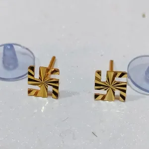 Beautiful, Fancy EarRing (EARRING SWASTIK GOLDEN) Indian Fancy Casual daily use