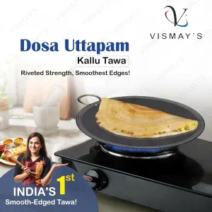 Vismays Pure Iron Dosa Uttapam Tawa Smoo...