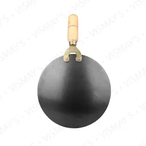 Vismays Smooth Edge Pure Iron Tawa Wooden Handle Roti
