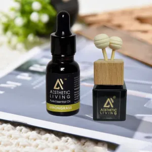 Car Aromatizer Diffuser with Black Reed...