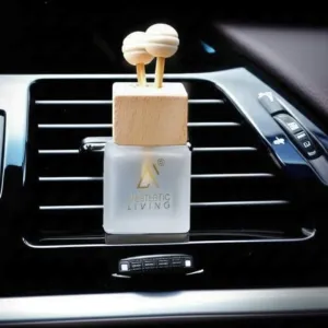 White Reed Vent Clip Car Aromatizer Diffuser Oil Combo