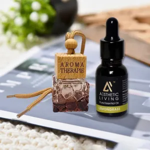 Car Aroma Diffuser Square Bottle with Es...