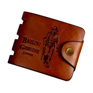 Wassxler PU Leather Wallet, Western Styl...