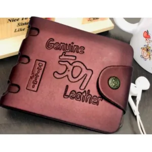 Genuine 501 PU Leather Printed Wallet, C...