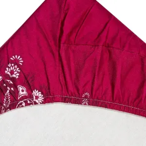 Homdazal Microfibre Abstract Queen Bedsheet Multicolor Bold