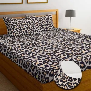 Homdazal Microfibre Abstract Queen Bedsheet Multicolor Dots