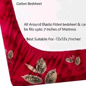 Homdazal Microfibre Abstract Queen Bedsheet Multicolor Prism