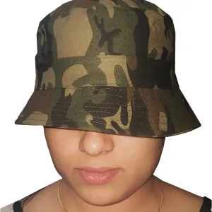 Solid Army Bucket Hats And Caps For Men