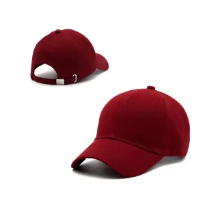 Plain Solid Red Caps And Hats For Men Tr...