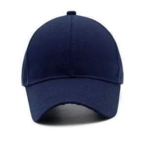 Plain Solid Navy Blue Caps And Hats For...