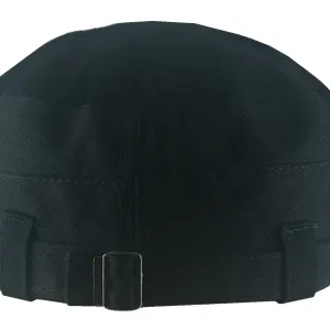 Short Visor Captain Style Golf Caps For Men Black Color