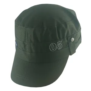 Short Visor Captain Style Golf Caps For Men Green Color
