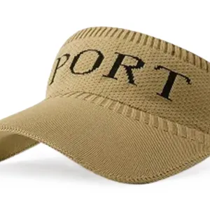 Tennis Golf Half Visor Hats And Caps For Men Beige Color