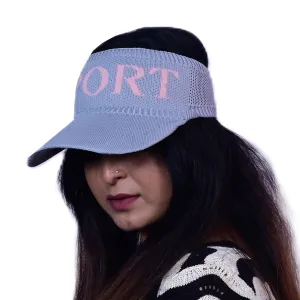 Tennis Golf Half Visor Hats And Caps For Men Grey Color