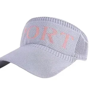 Tennis Golf Half Visor Hats And Caps For Men Grey Color