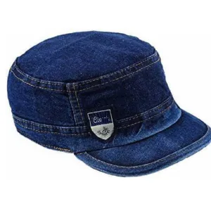 Short Golf Jeans Cap For College  Boys Blue Color