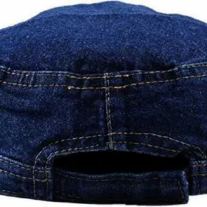 Short Golf Jeans Cap For College  Boys Blue Color