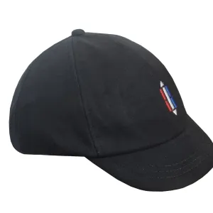 Cotton Short News Boys Style Golf Caps Black Color