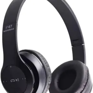 P47 Wireless Bluetooth Headphones | Deep Bass | Foldable Design | Built-in Mic | All-Day Comfort & Noise Isolation