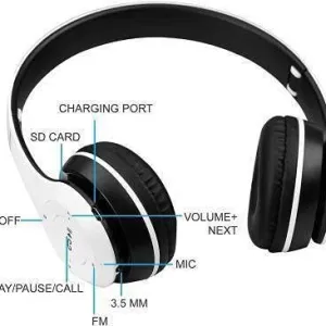 P47 Wireless Bluetooth Headphones | Deep Bass | Foldable Design | Built-in Mic | All-Day Comfort & Noise Isolation