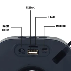 Stylish Portable Bluetooth Speaker with Carry Strap – Compact Design, Big Sound