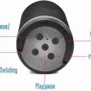 KT-125 Mini Handy Bluetooth Speaker | Portable, Splash-Proof, High Bass Sound, FM Radio, TF Card Slot, Built-in Mic, with inbuilt Phone Stand