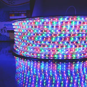RGB LED Rope Strip Lights Waterproof Outdoor 5 Meter Length