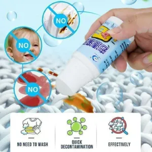 Stain Remover for Clothes | Multi-Purpose Roll Bead Fabric Clothes Stain Remover Pan | Instant Stain Remover for Cotton, Linen, Polyester, Blended Fabric, Denim, Down Jacket etc.