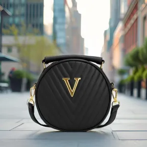 Trendy Sling Bag for Women Quilted Round...