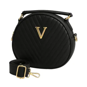 Trendy Sling Bag for Women Quilted Round Shape Crossbody Handbag with Stylish Finish