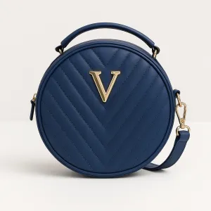 Trendy Sling Bag for Women Quilted Round Shape Crossbody Handbag with Stylish Finish