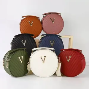 Trendy Sling Bag for Women Quilted Round Shape Crossbody Handbag with Stylish Finish