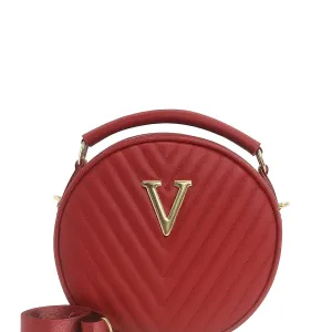 Trendy Sling Bag for Women Quilted Round Shape Crossbody Handbag with Stylish Finish