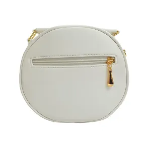 Trendy Sling Bag for Women Quilted Round Shape Crossbody Handbag with Stylish Finish