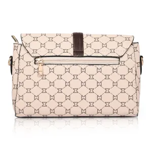 Women's Premium Monogram Sling Bag with Adjustable Strap and Buckle Design Ladies purse Handbag | Stylish Shoulder Bag | Gift for Women